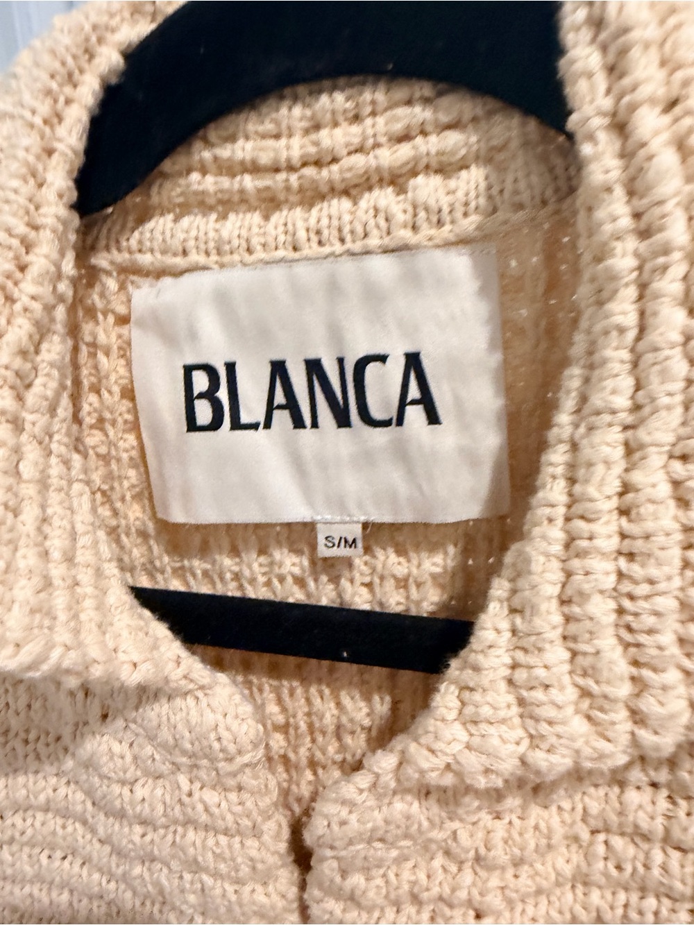 Cream Knit Button-Front Jacket - Picture 5 of 8